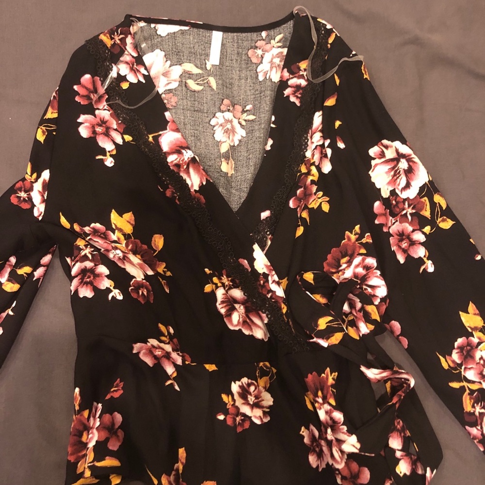 Faux wrap top
